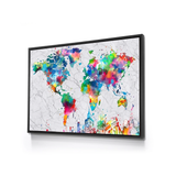 Coloured World Map