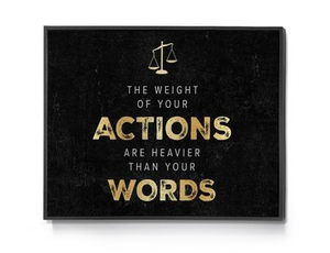 Actions and Words