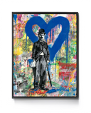 Graffiti Charlie Chapman With Blue Love Heart